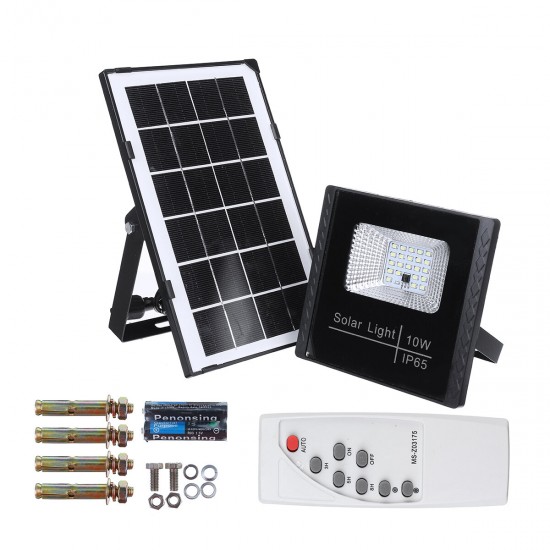 Luz Solar 10W com Painel Extensível e Comando