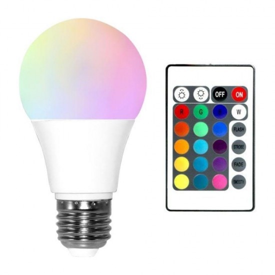 Lâmpada LED RGB com Controle Remoto
